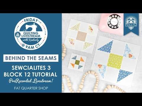 Kimberly Sews the Sewcialites 3 Block 12 Tutorial! - Behind the Seams