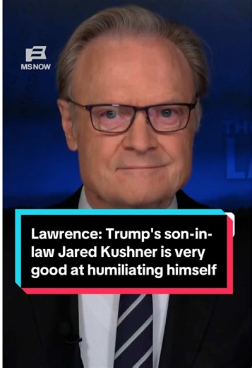 MS NOW's Lawrence O'Donnell explains how, on whether the U.S. and Iranian officials are holding conversations on Donald Trump's war of choice, Trump directly contradicted his son-in-law Jared Kushner.