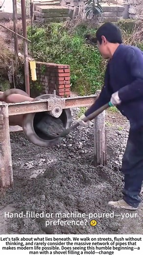 Born in a Mold: Crafting a Precast Concrete Pipe 🔩🔄