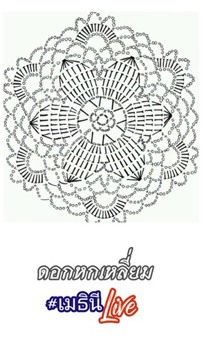 #MathineeLive.06.2569 | Cro0165 Crochet Pattern Tutorial @Mathineehandmade