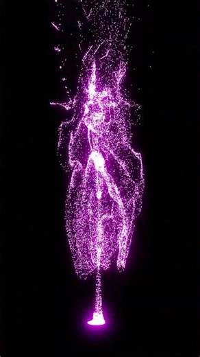 Born From Sound | Glowing Particle Figure | Blender VFX #blender #vfx