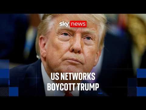 Major US TV networks refuse to film Trump after White House bans news outlets