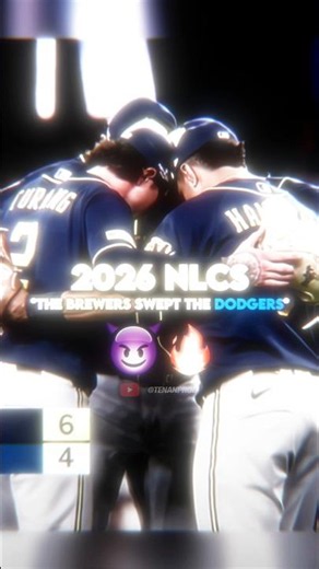 The Brewers SWEPT The Dodgers in the 2026 NLCS!! 😳🧹 #shorts