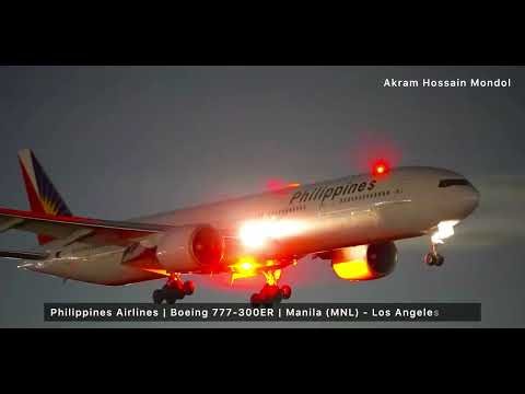 ✈️🇺🇲Night Time Plane Spotting at Los Angeles International Airport (LAX) in California United States