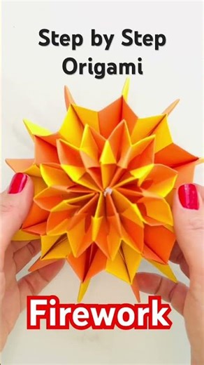 Origami firework tutorial #diy #origamitutorial #newyear