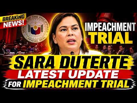 SARA DUTERTE LATEST UPDATE FOR IMPEACHMENT TRIAL TODAY | DUTERTE | OFW | @gardenatv #ofw