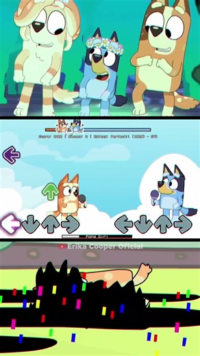 FNF Bluey vs Bingo Pony Girl Mod Gameplay #shorts