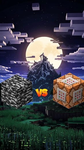 Bedrock VS Command Block🔥 #shorts #minecraft #comparison