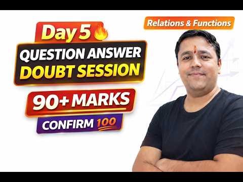 Class 12 Maths Day 5 | Question Answer Session | Relations and Functions | Tarun Sir @TKPGenZ