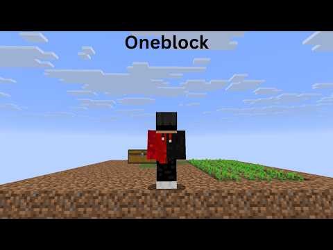 Starting with ONE BLOCK in Minecraft
