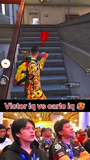 Victor iq vs carlo iq 👿 #shorts #jonathangaming #youtube #ipadmini5pubghandcam #tournament #bgmi