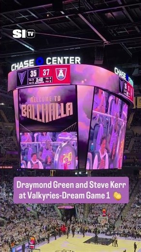 Draymond Green & Steve Kerr Pull Up to the WNBA Finals 🔥 #wnbafinals #stevekerr #draymondgreen