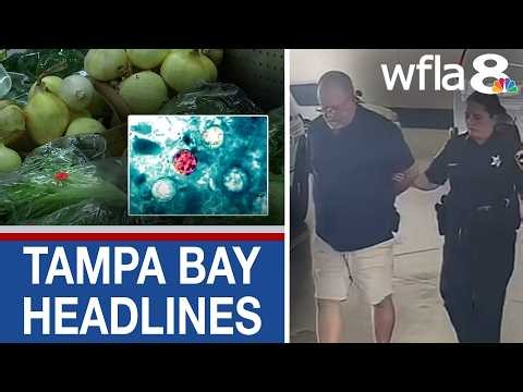 Florida reports diarrhea-causing parasite cases | Walmart exposure arrest | Tampa news compilation