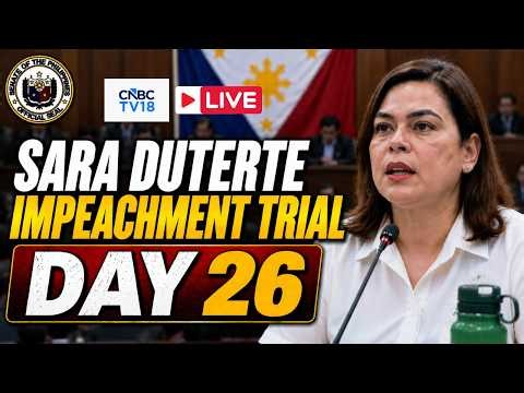 🔴Philippines Senate LIVE: Impeachment Trial of VP Sara Duterte - DAY 26 (Sept 16th 2026) | N18G