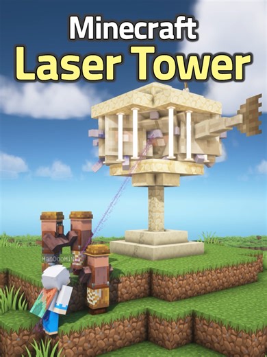Minecraft Ultimate Laser Defense Tower Tutorial