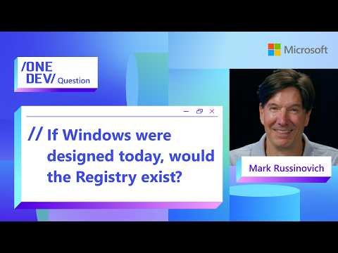 If Windows were designed today, would the Registry exist?