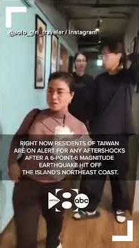 Taiwan Earthquake: Witness footage