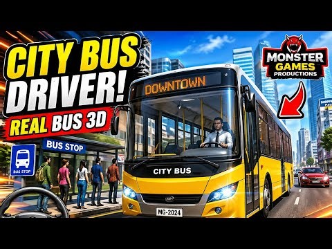 City Bus Driver Real Bus 3D Gameplay | Realistic Bus Driving Experience 🚍