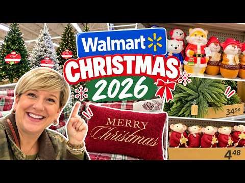 WALMART CHRISTMAS 2026 IS HERE! 🎄 First Look at Decor, Trees & Cozy Holiday Finds!