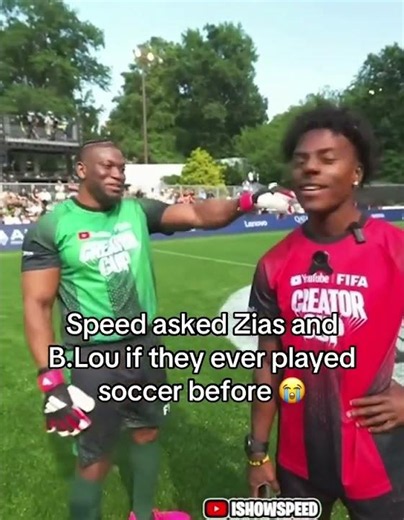 The wrong football 😭🏈⚽️(via IShowSpeed/YouTube)