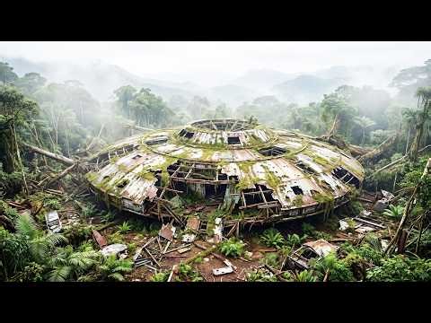 Alien UFO Restoration Timelapse | Jungle Crash to Luxury Club Transformation |Relaxing & Asmr 4K