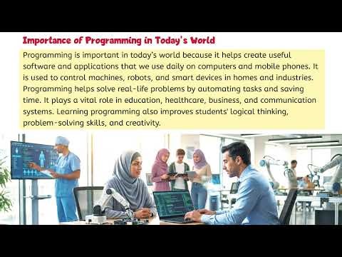 Computer Class 6 | Chapter 5: Programming | Part 1