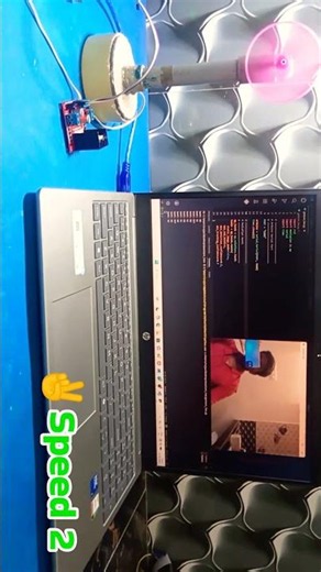Gesture Control Fan#shorts#electronic#trending#viral#pythonproject#AI#Hardwareprojects#iot#intamil