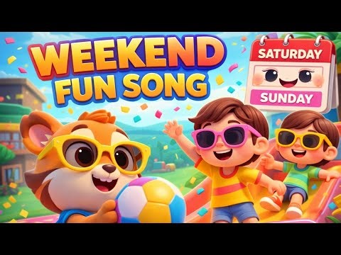 Weekend Fun Song for Kids 🎉 | Days of the Week Song | Kids Nursery Rhyme