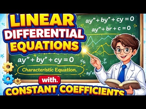 🔥 Auxiliary Equation Method Made EASY | Linear Differential Equations with Constant Coefficients