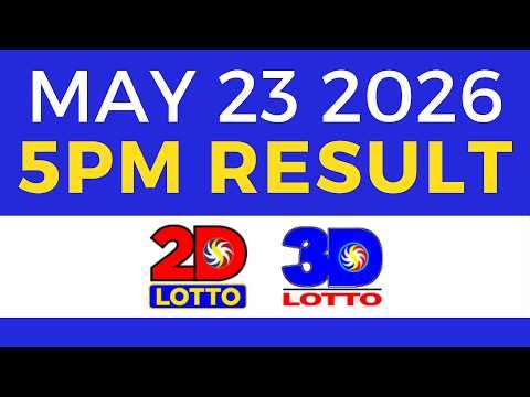 Lotto Result Today 5PM May 23 2026 Swertres EZ2 PCSO