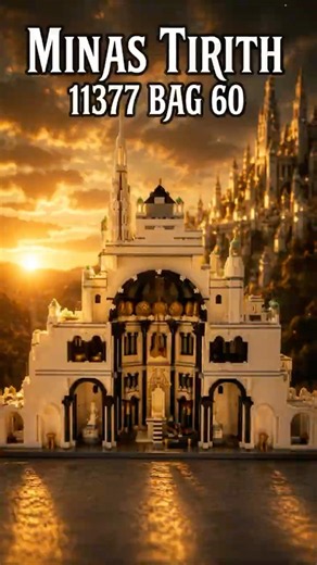 LEGO Minas Tirith 11377 Bag 60 Timelapse build