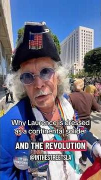 Laurence spoke on revolution in America, the right to protest, and LAPD shutting down demonstrations
