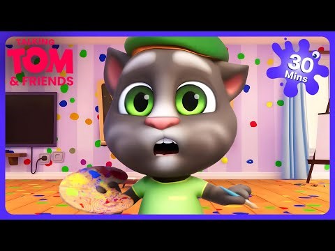 Talking Tom - Talking Ben's Cleaning Chaos! | WildBrain Kids | WildBrain Kids