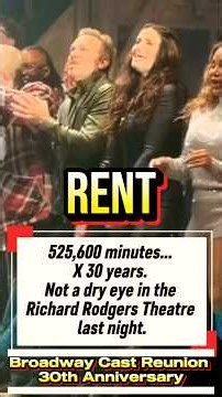 Seasons of Love from Rent Broadway 30th Anniversary Reunion #rent