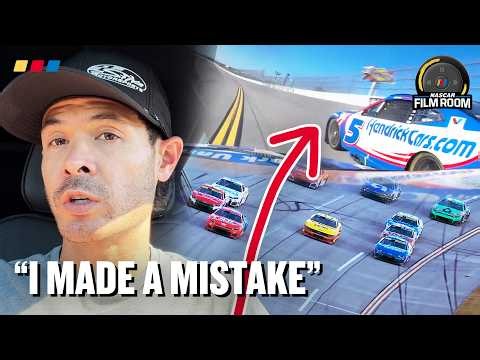 Kyle Larson Breaks Down Epic Final Lap at Talladega | NASCAR Film Room
