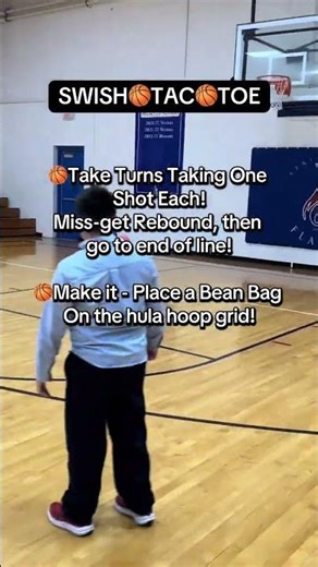 SWISH TAC TOE: Basketball Skills Team Game for PE Class (Shooting, Passing, Dribbling) #pegames