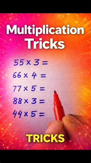 Multiplication Magic ✨ | Simple & Powerful Math Trick #maths #shortsfeed #mathshorts #viral
