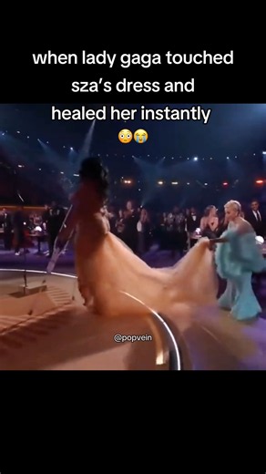 when lady gaga touched sza’s dress and healed her instantly 😭