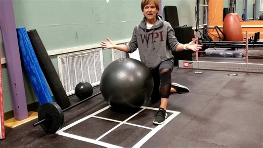 Mandell JCC Fitness Friends | Progress your open chain hip exercise (open clam) to a closed chain hip exercise (standing wall hip hinge) | Facebook