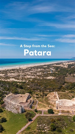 Patara brings ancient history and the Mediterranean coast together. Wander through its ancient streets, take in its remarkable landmarks, then head towards the sea just a short walk away. A day here can take you from exploring the past to enjoying the coast. #GoTürkiye #Antalya #Patara #TurkishRiviera #FYP