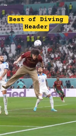 🎬 Title Fan Jumps From the Crowd... Then Scores the Perfect Diving Header! 🤯⚽ #aifootball #header