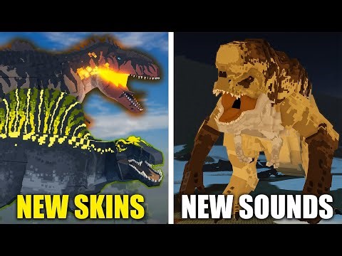 Jurassic Blocky UPDATE All NEW SKINS & NEW SOUNDS !