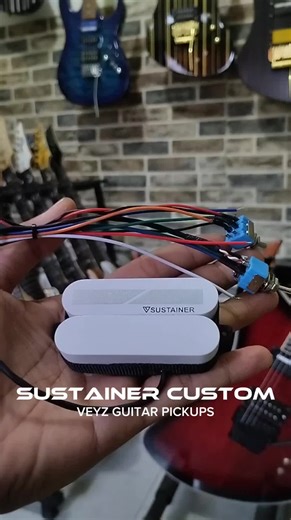 Ready for all types of guitars ✅ • Function: Active / Passive Model and color can be customized according to your wishes. (Contact us to request a model or color) • This sustainer pickup has 3 tone modes: 1. Natural mode 2. Mix mode 3. Harmonic mode • This sustainer can function as a regular neck pickup with voltages of 10 ohms, 13 ohms, or 19 ohms. #veyzguitarpickups #veyzsustainer #sustainer #guitar #music