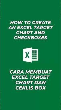 How to create an Excel target chart and checkboxes #excel #viral #trending #trend