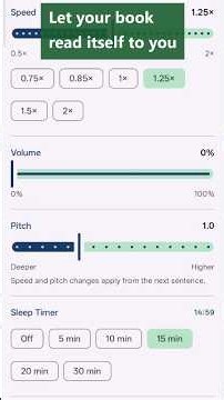 Nature+ Ebook Reader: Read Aloud with Text-to-Speech, Speed Control & Sleep Timer