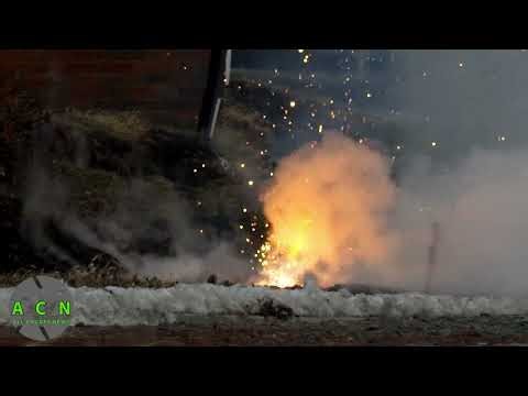 Power Line Fire East Baltimore Avenue in Linden