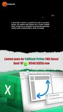 How to Use Pivot Tables in Excel | Pivot Tables | Python Life