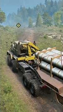 Part #1 Delivery to the Farm . Medium Pipes 4.5t x01. #season14 #snowrunner