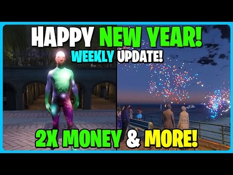 HAPPY NEW YEAR! GTA 5 Online WEEKLY UPDATE! 2X Money & More!