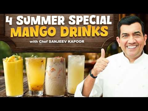 Summer Special Mango Drinks Recipes | Aam Panna, Mojito, Shake & Falooda By Chef Sanjeev Kapoor
